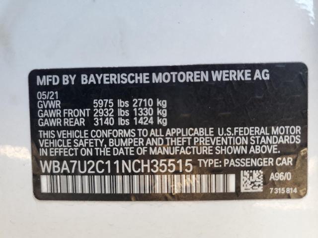 WBA7U2C11NCH35515 BMW ALPINA B7