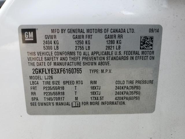 2GKFLYE3XF6160765 GMC Terrain Slt