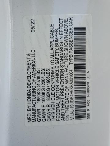19UDE4H6XPA001004 Acura Integra A-spec Tech