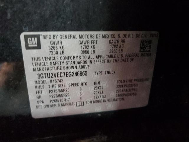 3GTU2VEC7EG246865 GMC Sierra K1500 Slt