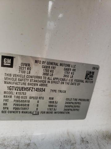 1GTV2UEH5FZ145934 GMC Sierra K1500 Sle