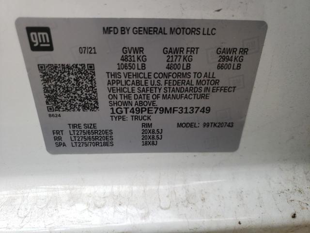 1GT49PE79MF313749 GMC Sierra K2500 At4