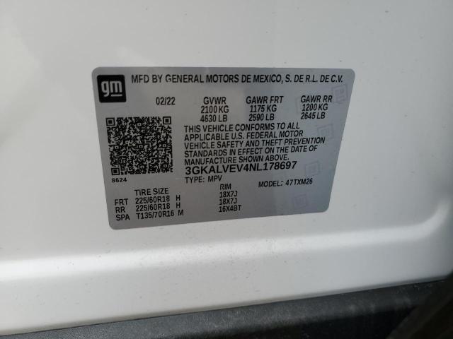 3GKALVEV4NL178697 GMC Terrain Slt