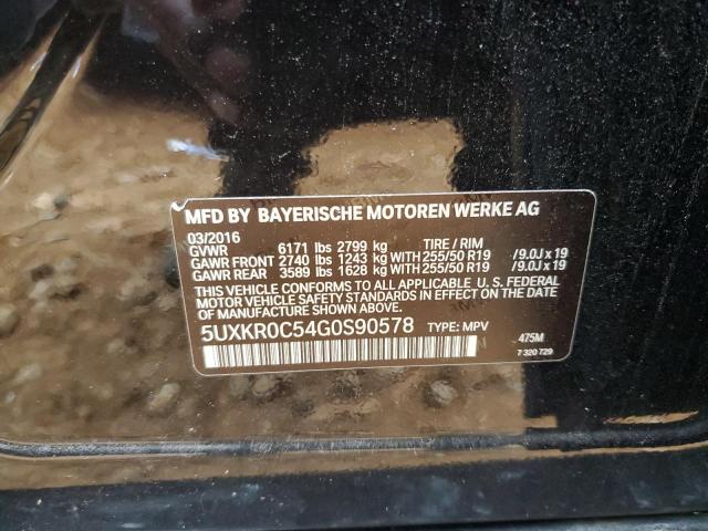 5UXKR0C54G0S90578 BMW X5 Xdrive35i