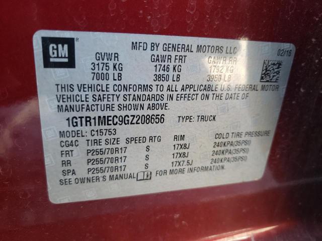 1GTR1MEC9GZ208656 GMC Sierra C1500 Sle