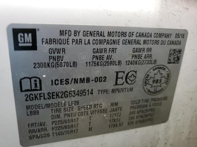 2GKFLSEK2G6349514 GMC Terrain Sle