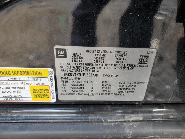 1GKKVTKD1FJ302738 GMC Acadia Denali