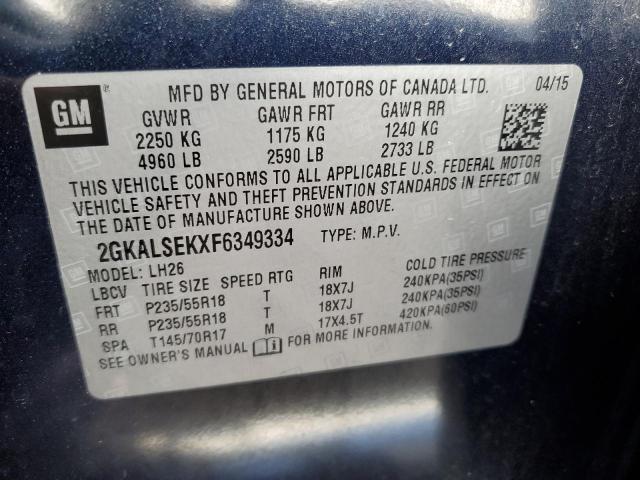 2GKALSEKXF6349334 GMC Terrain Slt