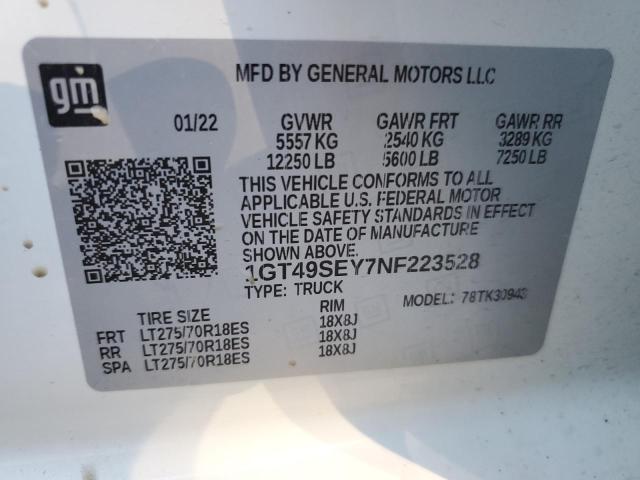 1GT49SEY7NF223528 GMC Sierra K3500