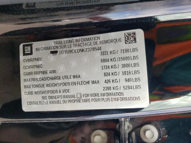 1GTU9CED5KZ378544 GMC Sierra K1500 Elevation
