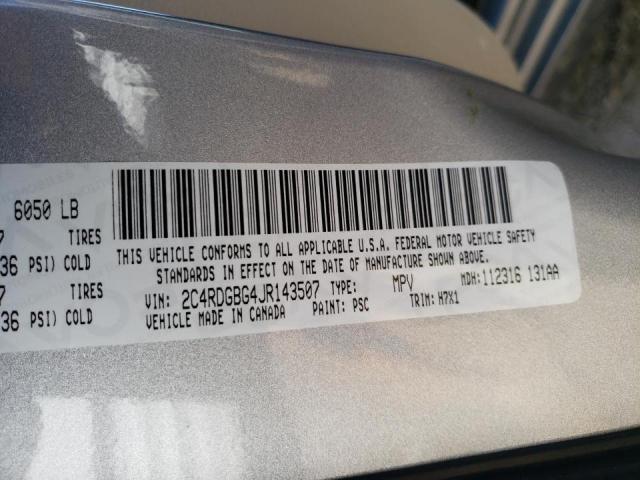2C4RDGBG4JR143507 Dodge Grand Caravan Se
