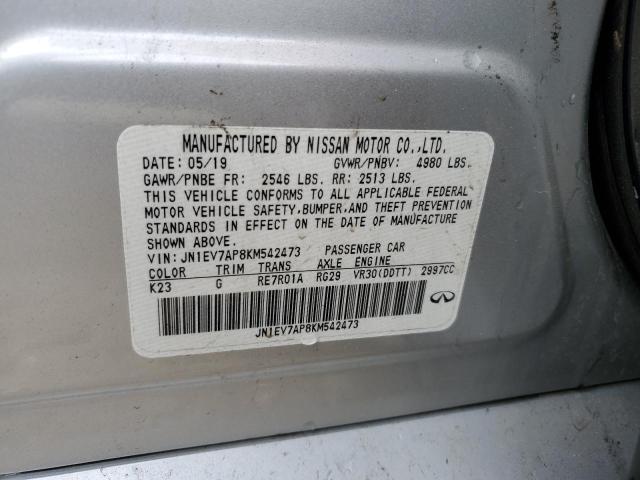 JN1EV7AP8KM542473 Infiniti Q50 LUXE