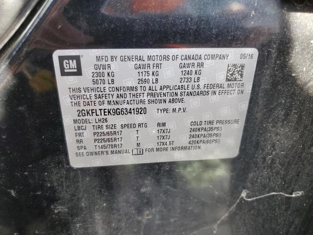 2GKFLTEK9G6341920 GMC Terrain Sle