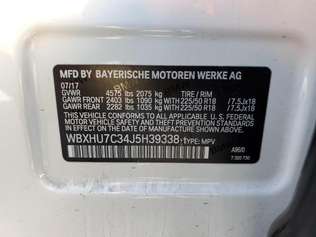 WBXHU7C34J5H39338 BMW X1 Sdrive28i