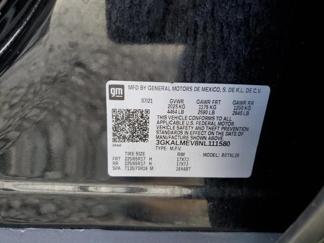 3GKALMEV8NL111580 GMC Terrain Sle