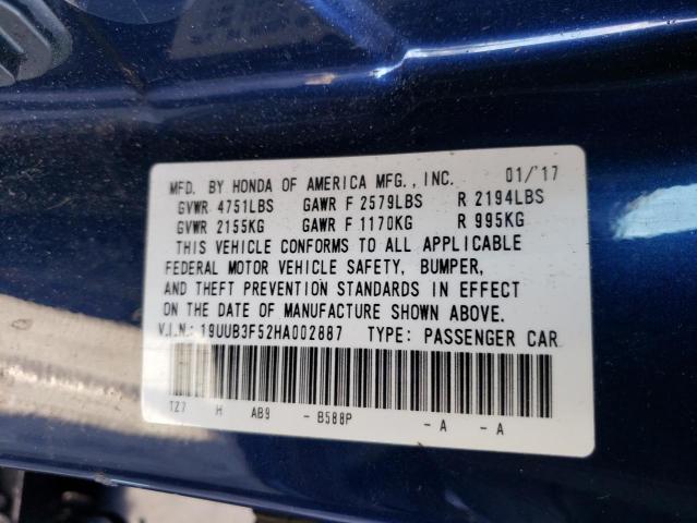 19UUB3F52HA002887 Acura TLX TECH