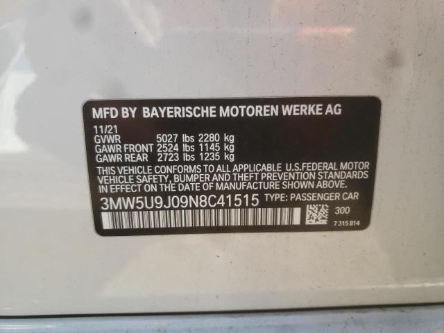 3MW5U9J09N8C41515 BMW M340XI