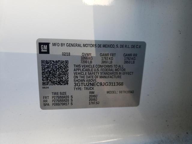 3GTU2NEC9JG311368 GMC Sierra K1500 Slt