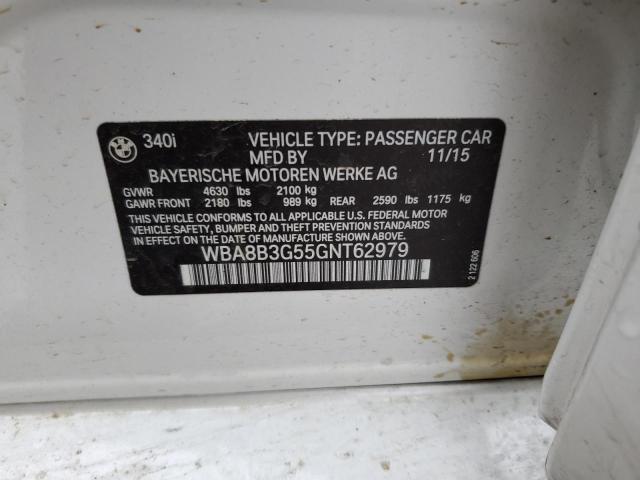 WBA8B3G55GNT62979 BMW 340 I