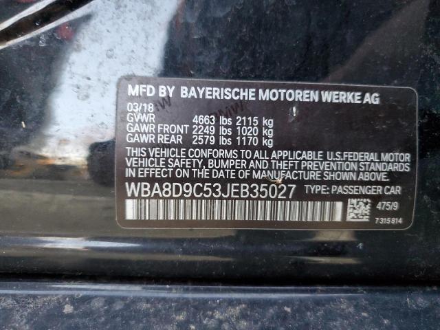 WBA8D9C53JEB35027 BMW 330 XI