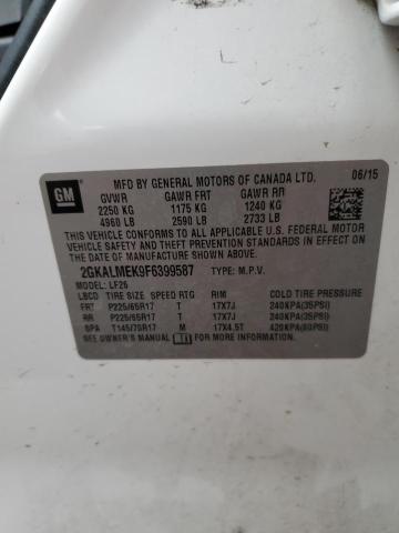 2GKALMEK9F6399587 GMC Terrain Sle