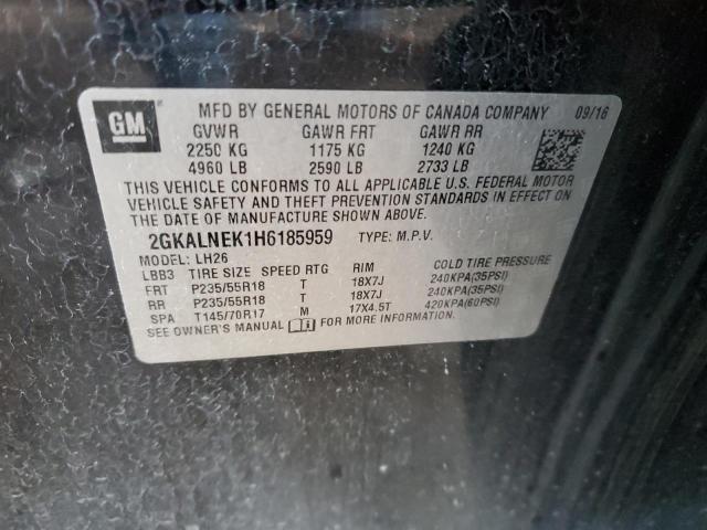 2GKALNEK1H6185959 GMC Terrain Sle