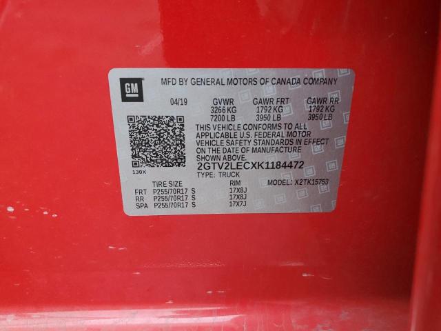 2GTV2LECXK1184472 GMC Sierra Limited K1500