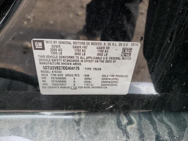 3GTU2VEC7EG494176 GMC Sierra K1500 Slt
