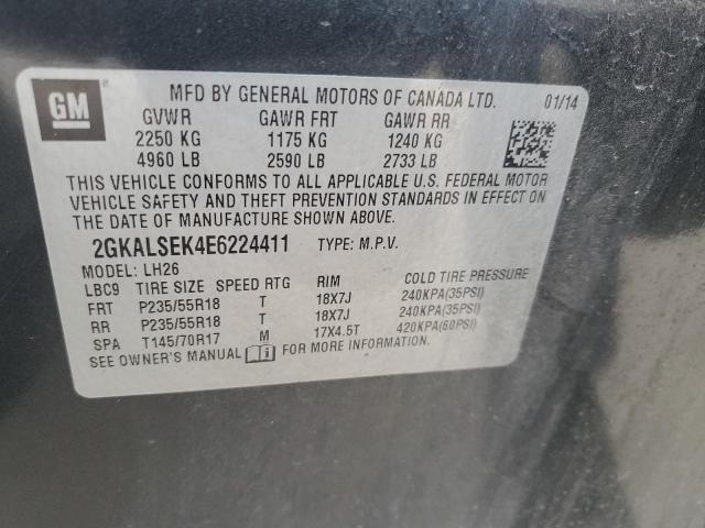 2GKALSEK4E6224411 GMC Terrain Slt