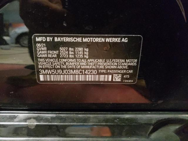 3MW5U9J03M8C14230 BMW M340XI