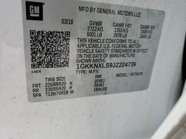 1GKKNXLS9JZ224739 GMC Acadia Denali