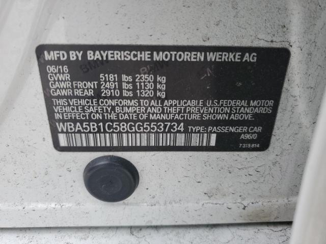WBA5B1C58GG553734 BMW 535 I