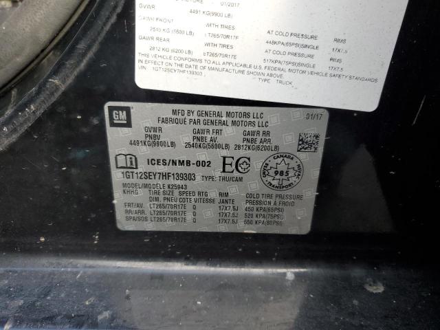 1GT12SEY7HF139303 GMC Sierra K2500 Sle