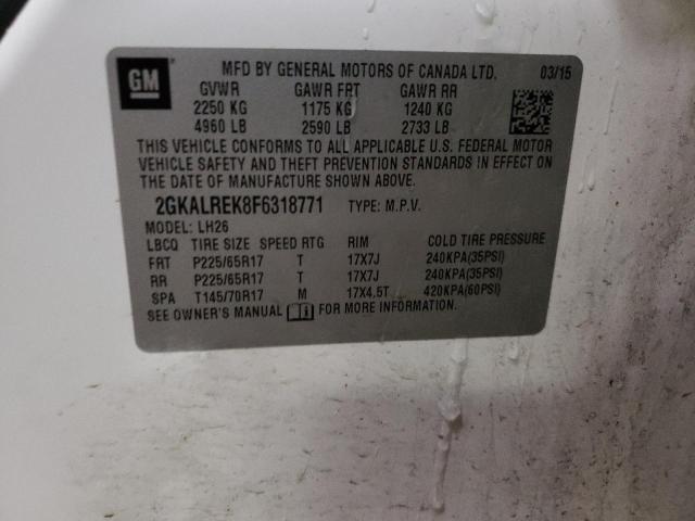 2GKALREK8F6318771 GMC Terrain Sle