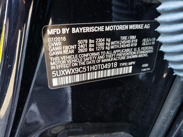 5UXWX9C51H0T04918 BMW X3 Xdrive28i