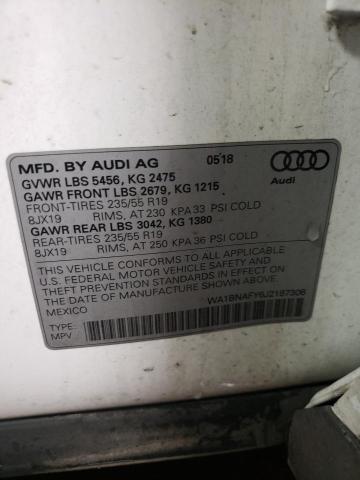 WA1BNAFY6J2187306 Audi Q5 Premium Plus