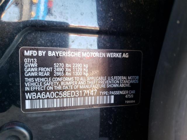 WBA6A0C58ED317147 BMW 640 I Gran Coupe