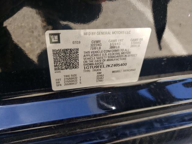 1GTU9FEL7KZ405400 GMC Sierra K1500 Denali
