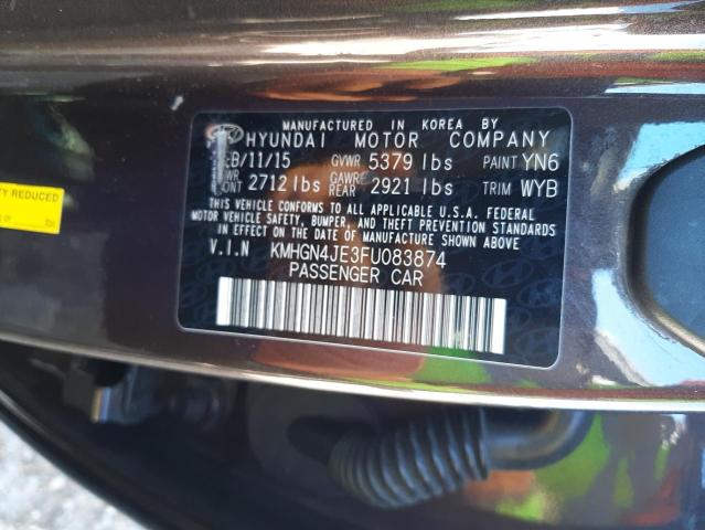 KMHGN4JE3FU083874 Hyundai Genesis 3.8l