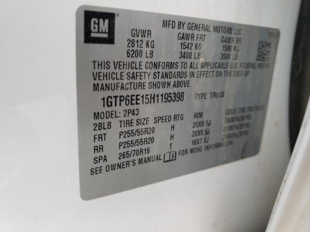 1GTP6EE15H1195398 GMC Canyon Denali