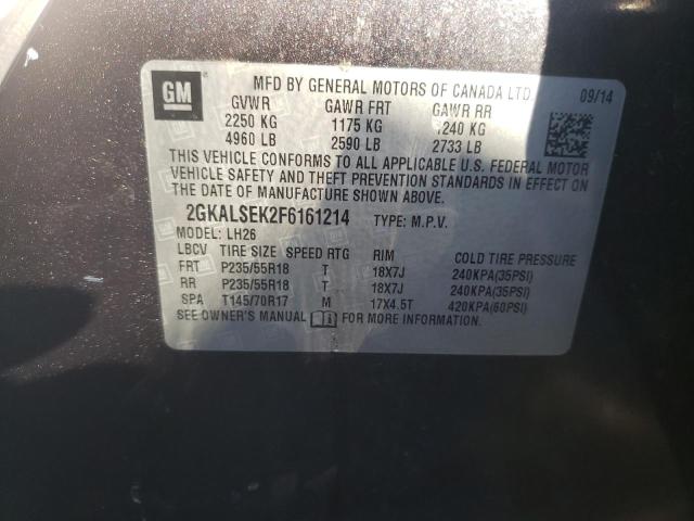 2GKALSEK2F6161214 GMC Terrain Slt
