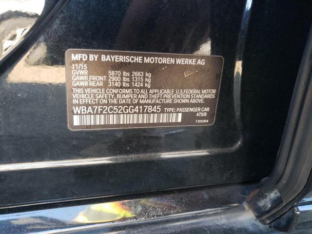 WBA7F2C52GG417845 BMW 750 Xi
