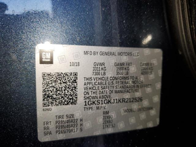 1GKS1GKJ1KR212526 GMC Yukon Xl C1500 Slt