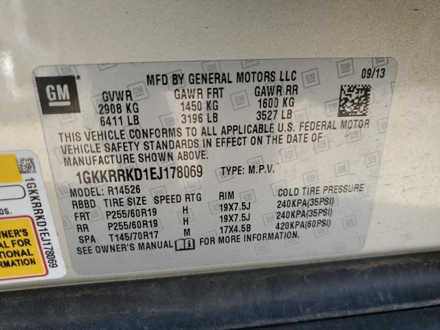 1GKKRRKD1EJ178069 GMC Acadia Slt-1