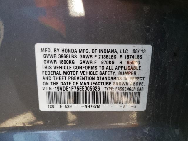 19VDE1F75EE005926 Acura Ilx 20 Tech
