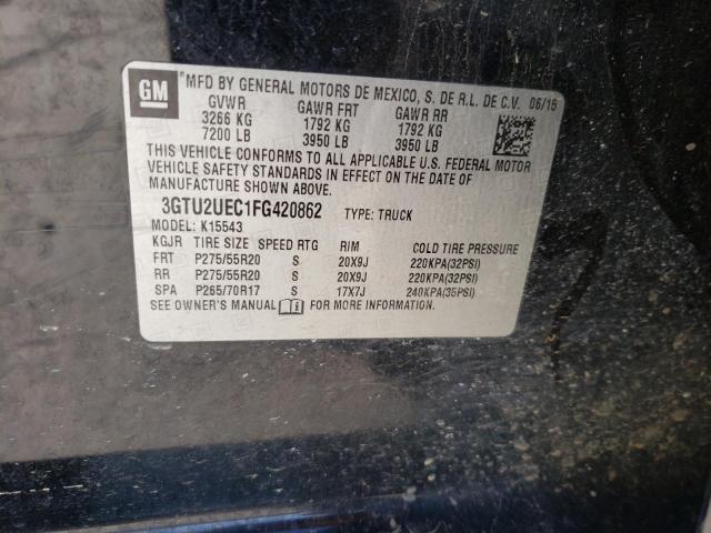 3GTU2UEC1FG420862 GMC Sierra K1500 Sle