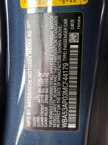 WBA53AP03MCF44179 BMW 430I