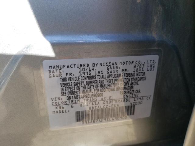 3N1AB7AP9EL690900 Nissan SENTRA S