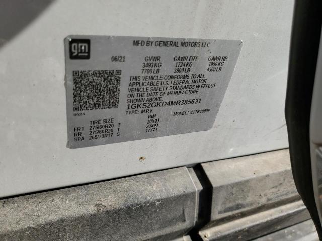 1GKS2GKD4MR385631 GMC Yukon Xl K1500 Slt