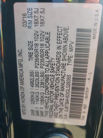 5J8TB4H53GL029355 Acura Rdx Technology